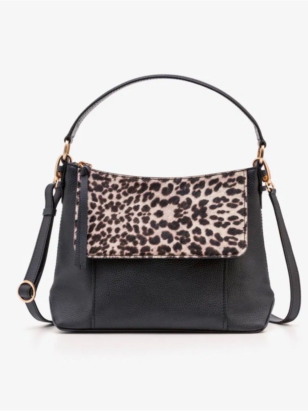 Boden Walcot Bag | black and leopard